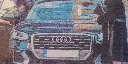 Венета Райкова се фука с Ауди за 80 бона (Фото на тузарското возило)