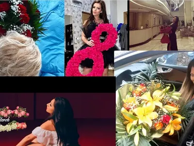 Затрупаха Преслава с букети за 8 март