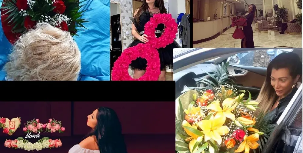 Затрупаха Преслава с букети за 8 март