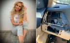 Апаши избушиха колата на Мис Плеймейт (Снимки от обира)