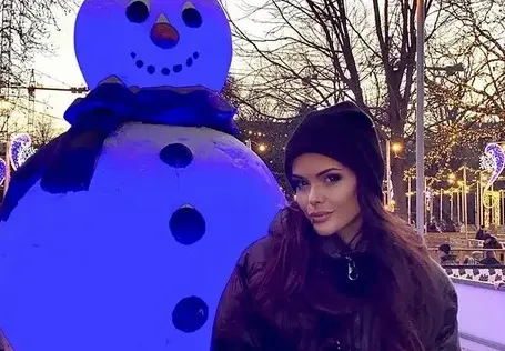 Щерката на Преслава майстори снежен човек (Снимка)