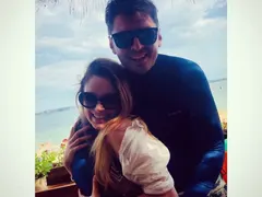 Боршош на море с гаджето