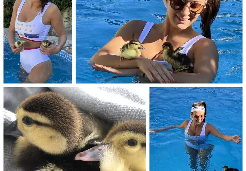 Гери Дончева плува с патета