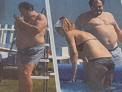 Гущеров с млада жена на морето (ВИЖТЕ СНИМКИ)