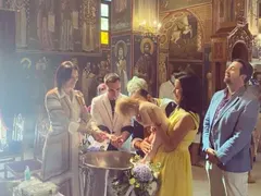 Наталия Кобилкина кръсти сина си в Гърция