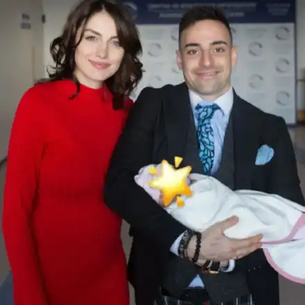 Мис България Марина Войкова кръсти дъщеря си Алегра