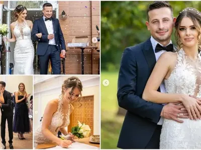 Снахата на Доган в рокля за 460 лева на сватбата си (Памела и Демир се взеха на скромна церемония)
