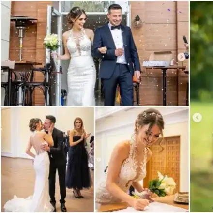 Снахата на Доган в рокля за 460 лева на сватбата си (Памела и Демир се взеха на скромна церемония)