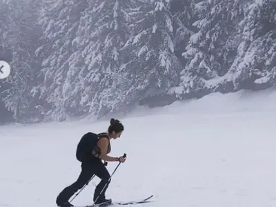 Саня Жекова ГОРЕЩА на снега (СНИМКИ)