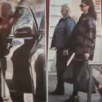 Славена Вътова мъкне тежки торби на пазар (Снимки)