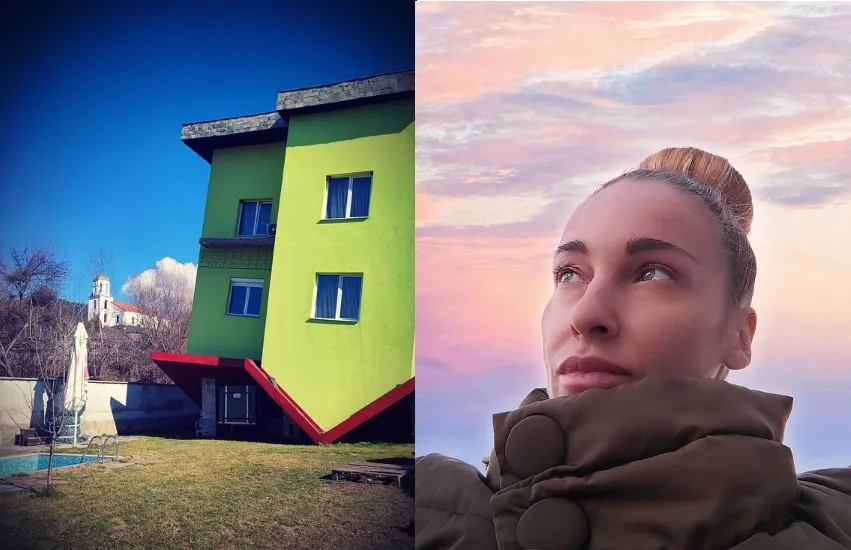 Алекс Раева почива на село