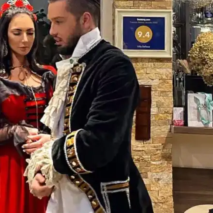 Джино Бианкалана се облече като благородник, за да впечатли тъста си