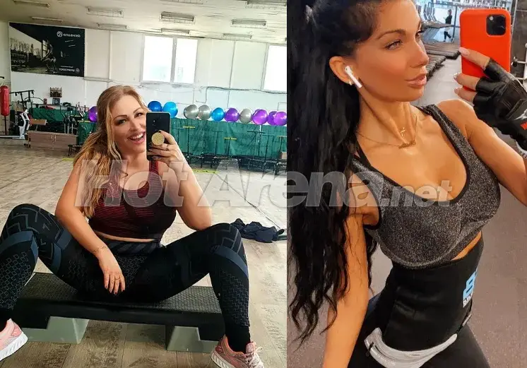 Рени и „Мис Дупе“ се потят във фитнеса