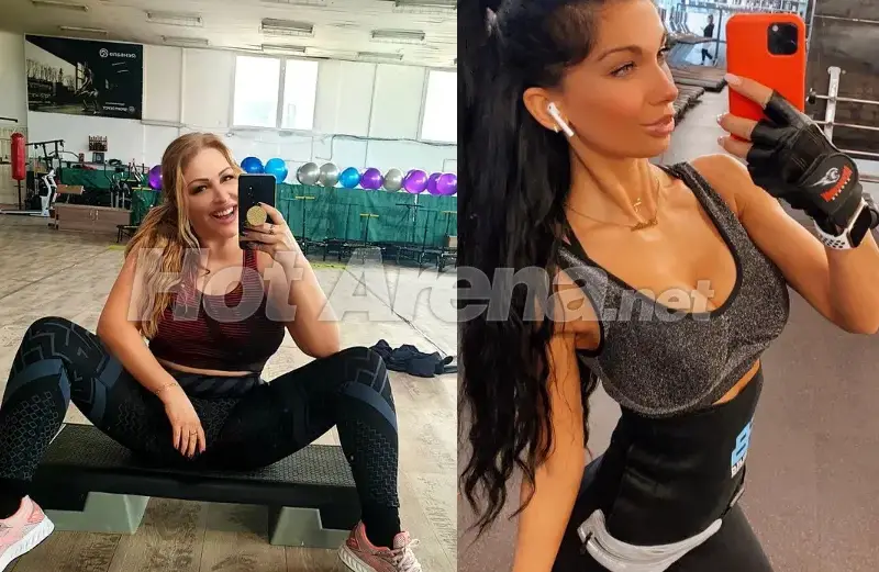 Рени и „Мис Дупе“ се потят във фитнеса