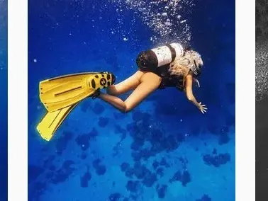 Андреа се гмурка в дълбокото