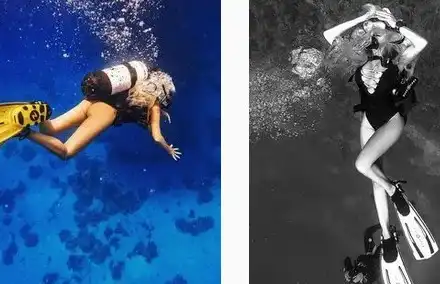 Андреа се гмурка в дълбокото