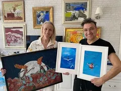 И Неве стана художник! Бившата на Краси Ванков преоткри страстта си към платното в пандемията