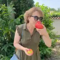 Мира Добрева набива домати на пътя