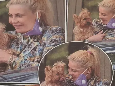 ЩРАК! Венета Харизанова гушка куче миньон! (Папарашки снимки)