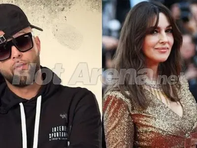 Рапърът Дий снима с Моника Белучи