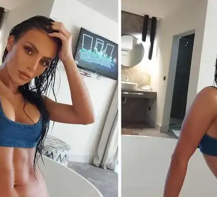 Зрелищен стриптийз на участие спретна Малката (Горещо фото в галерията)