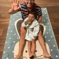 Андрей от „Фермата” вкара сина си във фитнеса