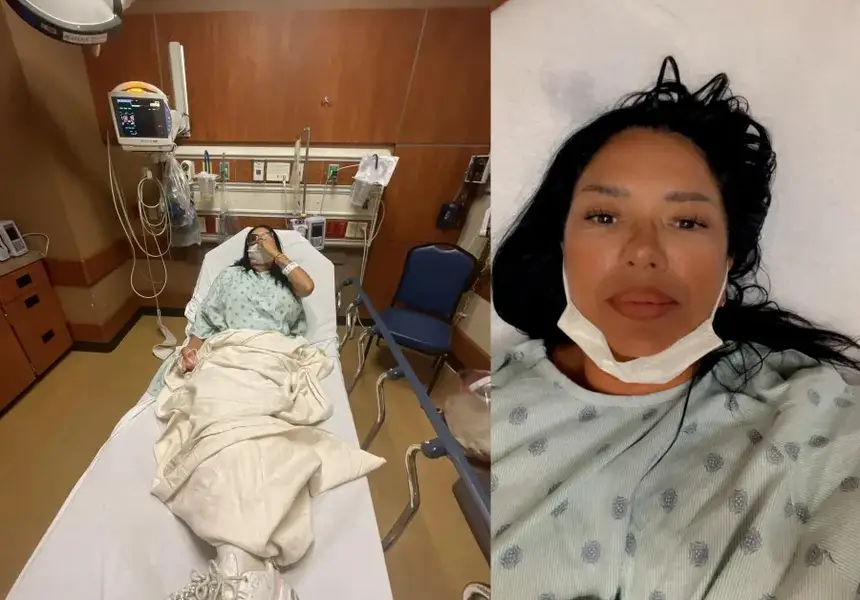 Анита Мейзер бере душа в Санта Барбара