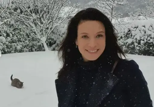Яна Маринова пусна котето в снега