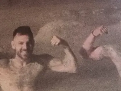 Спас Делев цопна в калните води на Рупите (Снимка)