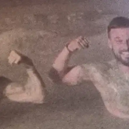 Спас Делев цопна в калните води на Рупите (Снимка)