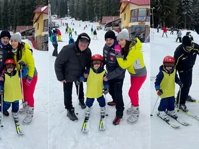 Чалгата яхна ските: Коцето и синът му фучат по пистите, Джена се пази заради бременността (СНИМКИ)