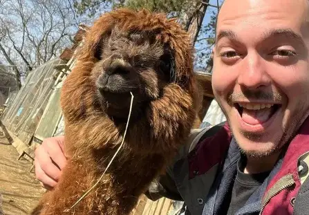 Цитиридис се снима с алпака