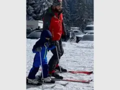 Синът на Джена с първо спускане със ски