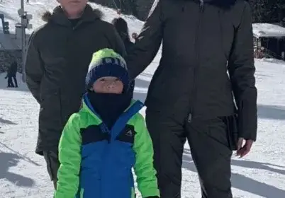 Галена на семейна ваканция в планината