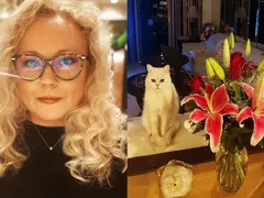 Наталия Симеонова празнува ЧРД с бяла котка