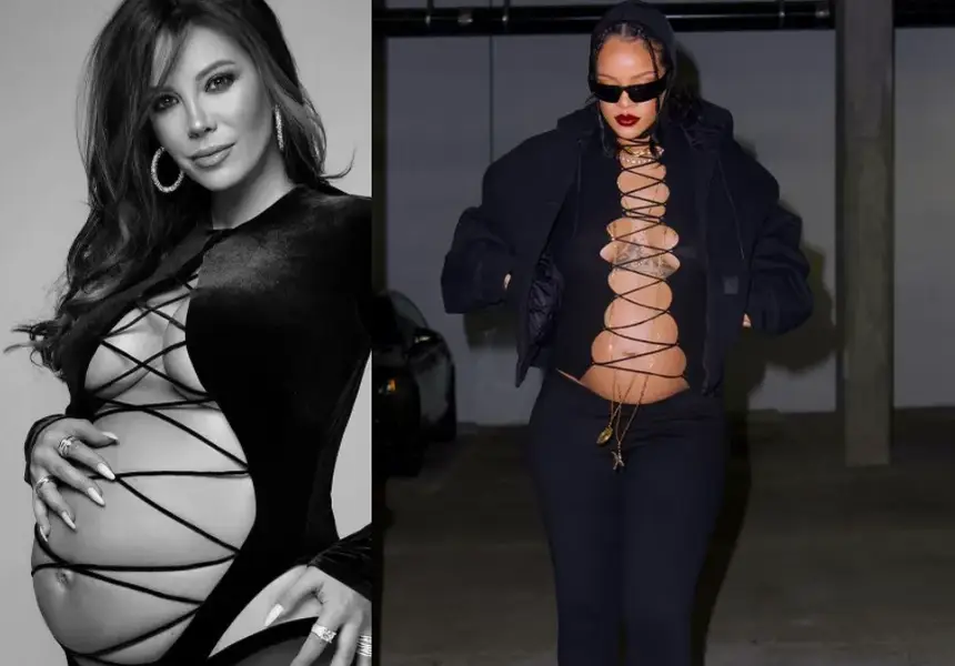 Ти да видиш! Бременната Риана копира Емилия (Фото факт)