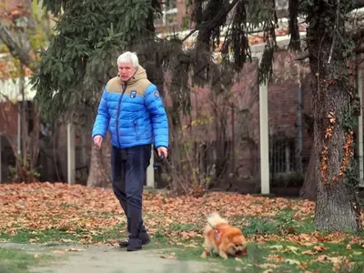 Kраси Минев сърба шкембе за обяд