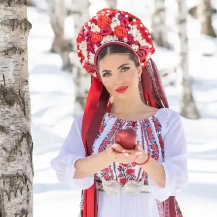 Райна се стъкна в украинска носия (Фото)