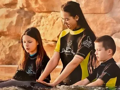 Сергей Станишев на море в Дубай за 5300 лева на вечер! Заедно със семейството плуваха с делфини (ЕКСКЛУЗИВНИ СНИМКИ)