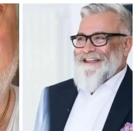 Владо Пенев си връзва брадата с ластичета