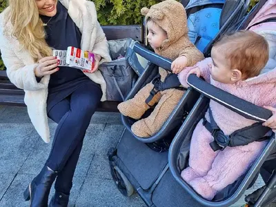 Заради близнаците: Ева Веселинова активна по 18 часа на ден