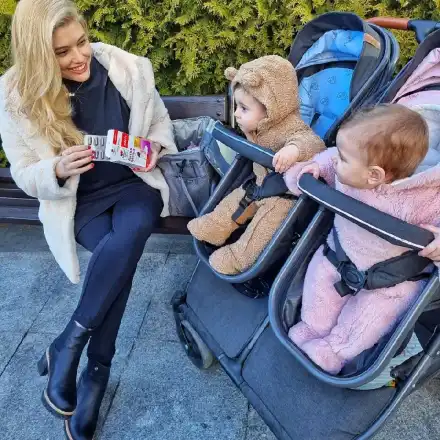 Заради близнаците: Ева Веселинова активна по 18 часа на ден