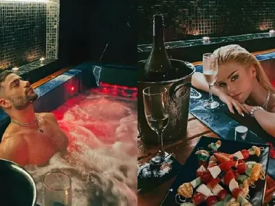 Рапърът Наско Колев и чалгарката Лидия на почивка в Барселона