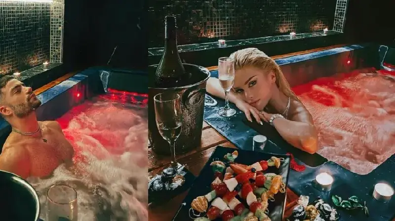 Рапърът Наско Колев и чалгарката Лидия на почивка в Барселона