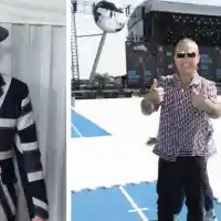 Вини Джоунс инкогнито у нас с Роби Уилямс