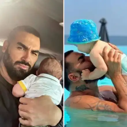 Азис представи третото дете на Гущерови за свой син (Снимки)