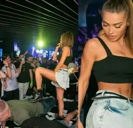 Поредното зрелищно участие на Ариа! Фолк певицата забива кубинки в момчета, докато правят лицеви опори