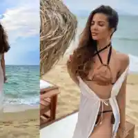 Райна цъфна с вечерен грим на плажа