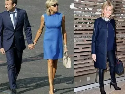 Бриджит Макрон вае тяло с червен пипер