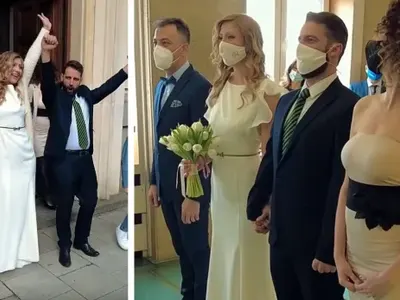 Мариан Бачев и майстор Караджов се ожениха за любимите си (СНИМКИ)